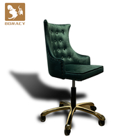 Équipement beauté des ongles chaise courte pour le personnel meubles de salon tabouret technique pour les ongles chaise de manucure salon de manucure avec roue