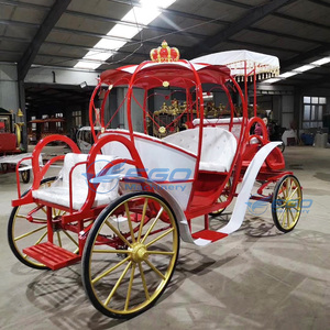 Carruaje Eléctrico de Lujo Personalizado de Fábrica, Tipo Calabaza, de Cuatro Ruedas, para Paseos Turísticos y Bodas, con Características de Caballo, en Venta - Product Image 2