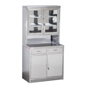 Kang Key Stainless Steel Instrument Cabinet 4 Door 2 Drawer Medical <b>Storage</b> Hospital Use - Product Image 3