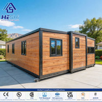 Maison préfabriquée extensible en conteneur de 20 pieds ou 40 pieds, prête à l'emploi, 1, 2, 3, 4 ou 5 chambres, salle de bain pliable, maison portable, villa
