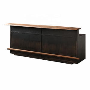 <span class=keywords><strong>Comptoir</strong></span> de réception en <span class=keywords><strong>bois</strong></span> massif de style Wabi Sabi, <span class=keywords><strong>comptoir</strong></span> de caisse moderne pour bureau et salon - Product Image 1