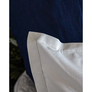 Parure de lit double personnalisable Pietrochianese pour broderie, 4 pièces, drap plat, taille King, motif uni tissé, polyester PVC, pour la maison - Product Image 2