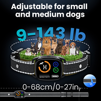 Collier anti-aboiement LED rechargeable étanche IP67 à batterie longue durée, réglable sur plusieurs niveaux, le plus vendu et efficace pour petits chiens