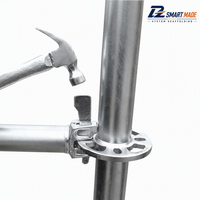 Échafaudage multidirectionnel pliable Dazhi DZ-48-RING en acier galvanisé à chaud, hauteur 3M, capacité de charge 2000KG, garantie 15 ans
