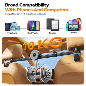 Supporto Magnetico Girevole e Regolabile per Poggiatesta Auto, Stabile, Compatibile con iPad e Dispositivi da 4.7-13 Pollici - Product Image 4