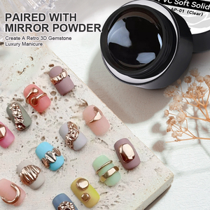 Gel tạo hình 3D BORN PRETTY có logo tùy chỉnh, không dính, đa năng, làm móng chạm khắc, sơn móng 5D, tạo hình rắn, vẽ móng gel - Product Image 2