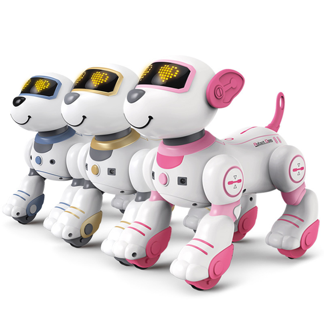 Mini Smart RC AI Robot Dog Educational Programmable Toy Touch Control/Sensor Music Dance Intelligent Dialogue Chat Wi-Fi App