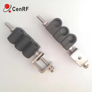 Pince d'alimentation combinée de type traversant personnalisée en acier inoxydable à double trou pour câble en fibre cintres pince d'alimentation RF 1/2" - Product Image 6