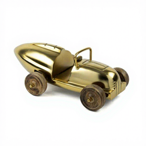 Modèle miniature de voiture de luxe dorée, objet décoratif, jouet, décoration de table, de maison ou de bureau, accessoires cadeaux portables - Product Image 1