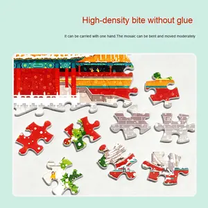 Rompecabezas de Plástico Educativo de Alta Dificultad, 1092 Piezas, Juguete de Regalo DIY para Niños de 5 a 7 Años, Alivio del Estrés, Paisaje HX - Product Image 3