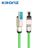 Conector Modular RJ45 CAT6A Sin Herramientas KRONZ, Clasificado por Clase, Fácil Terminación en Campo, Resistencia de Aislamiento de 1000V, Resistencia de Retención de 7.7kg