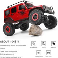 Mobil RC Crawler Dwi Dowellin 1/10 Double Bridge, 2.4G 4WD 15KMH Kecepatan Tinggi Off-Road dengan Mode Kecepatan Ganda, Mobil RC Segala Medan