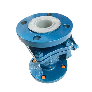 Vanne à boisseau sphérique Q41F46-DN50 avec revêtement PTFE, 2 pouces, à commande manuelle, à brides, pour l'industrie chimique et pharmaceutique, corps en acier inoxydable - Product Image 4