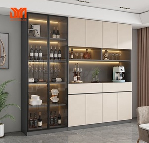 <span class=keywords><strong>JYN</strong></span> buffet de salle à manger personnalisé maison hôtel stockage de vin présentoir intégré cave à vin bar - Product Image 3
