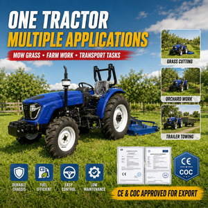 Trattore Agricolo a Ruote 80HP 100HP 4x4 Approvato CE COC Direttamente dalla Fabbrica con Gancio di Traino per <span class=keywords><strong>Rimorchio</strong></span> - Product Image 1
