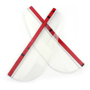 Protector de lluvia transfronterizo de PVC con textura de fibra de carbono para espejos retrovisores y cejas de lluvia - Product Image 1