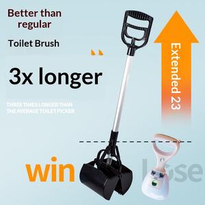 Ramasse-<span class=keywords><strong>crottes</strong></span> pour chien en plastique, rond, épais, grand, extra long, outil <span class=keywords><strong>de</strong></span> nettoyage des excréments pour promener les animaux <span class=keywords><strong>de</strong></span> compagnie - Product Image 2