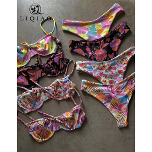 Tùy Chỉnh Hai Mặt In Brazil Bộ Bikini Thiết Lập Có Thể Tái Chế Vải Đồ Bơi Chất Lượng Cao Của Phụ Nữ Hai-Mảnh Thiết Lập - Product Image 1