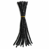 Extensions de Crochet Luxe Brésiliennes Remy Humaines Super Double Drawn 1B, Tissage Double à la Machine, Sans Nœuds, Peuvent Être Teintes et Décolorées