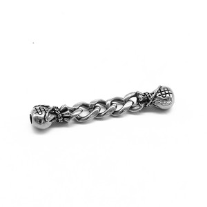Cadena de cuentas de acero inoxidable yunnique para hacer pulseras, accesorios de joyería de forma irregular GZY-PJ0202 - Product Image 1