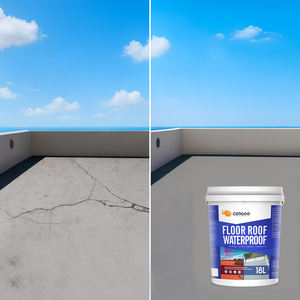 जल आधारित इलास्टोमेरिक छत वाटरप्रूफ कोटिंग, कंक्रीट छत के लिए एकल घटक, बाहरी दीवार और सुरंग, कारखाने - Product Image 4