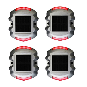 Bornes routières solaires en forme <span class=keywords><strong>de</strong></span> fer à cheval, feux stroboscopiques nocturnes, signal lumineux, bornes routières en aluminium coulé - Product Image 1
