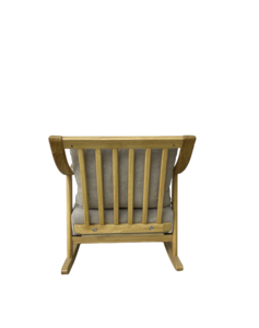 Phong cách đơn giản bằng gỗ Rocking Chair mềm trắng <span class=keywords><strong>grey</strong></span> bọc tàu lượn ghế ăn - Product Image 6
