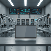Estación de Trabajo Industrial Sihovision de 21.5 Pulgadas con Intel U5-125U, Conexión Directa, 500 Nits y Conector de Aviación