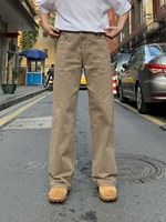 Pantalon cargo en jean gris foncé taille haute coupe droite ample pour homme, style décontracté multi-poches, idéal pour le quotidien