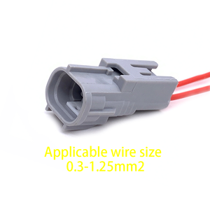 自動2ピンフォグライトランプソケット逆プラグ付き女性コネクタワイヤーハーネスPBT絶縁6189-0031自動車用 - Product Image 6