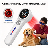 Équipement vétérinaire multifonctionnel de thérapie au laser froid 660nm 810nm 980nm LLLT pour le gonflement des pattes d'animaux et la cicatrisation des plaies ouvertes