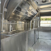 Camion-remorque de bar mobile de restauration rapide entièrement personnalisable pour la livraison de bonbons à la crème glacée au café