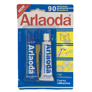 Colle époxy AB transparente de 90 minutes de séchage, adhésif transparent pour coller le plastique, le bois, le métal, le verre, la pierre, la céramique et l'acrylique. - Product Image 2