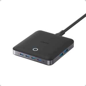 Anker Nano USB C 6-Port Charging <b>Station</b> With 4 USB-C and 2 USB-A Ports Ultra-fast 130W Output A2155 Anker Nano - Product Image 1