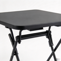 Table à manger pliante moderne en métal pour la décoration intérieure, portable, imperméable et durable, idéale pour la salle à manger