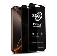 Protection d'écran en verre trempé 9H 360° pour smartphone IP17 Pro Max/S26 Ultra 5G, anti-espionnage, protection des yeux, anti-rayures 3D