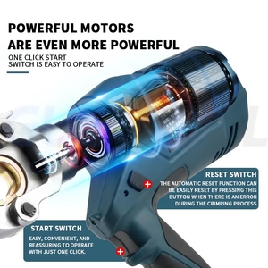 Electric Hydraulic Pliers Lithium Battery Rechargeable <b>Wire</b> Terminal <b>Wire</b> Pliers Portable Fast Electrical Hydraulic <b>Tools</b> - Product Image 2