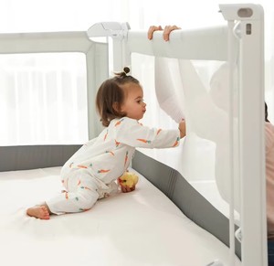 Chocchick corral de bebes di động an toàn trẻ em sản phẩm Toddler cot lan can Babi bên đôi bảo vệ đồng bằng thiết kế giường đường ray - Product Image 1