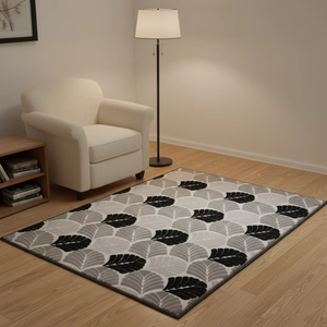 Tappeto Jacquard su Misura, Morbido Tappeto in Microfibra con Motivi per Soggiorno e Camera da Letto - Product Image 5