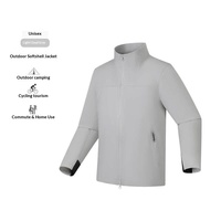 Nouvelle veste coupe-vent sportive d'extérieur avec logo personnalisé, col montant, fermeture éclair enduite, coupe-vent, unisexe, printemps automne, fine