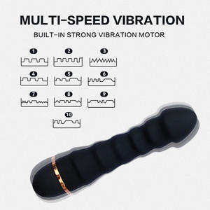 Multifrequenz Kleiner Mini Strapless Lustvoller Vibrierender Dildo Vibrator G-Punkt AV-Stab Massagegerät Lila Dildo Vibrator für Anale Stimulation - Product Image 2