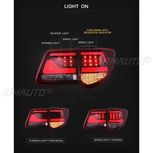 Pour Toyota Fortuner 2011-2015 : Feux de jour LED, Phares antibrouillard étanches, Ensemble de feux arrière, Kit carrosserie - Product Image 4