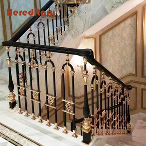 Sang trọng đồng cầu thang lan can vàng màu đồng thau cầu thang lan can Brass váy cưới đường ray Brass lan can các bộ phận - Product Image 3