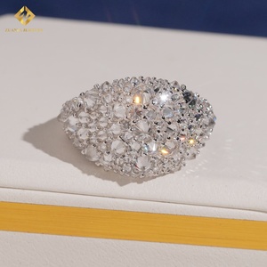 Anello HipHop VVS in Moissanite per Uomo, Anello Ghiacciato in Argento Sterling 925, Supera il Test del Diamante, Certificato GRA - Product Image 6