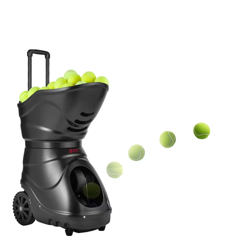 Automatic Tennis Ball Launcher Machine S4015A with Left-Right Swivel Head Portable Beginners Practice Trainer Siboasi Factory