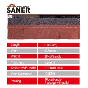 Vente directe d'usine, bardeaux d'asphalte laminés économiques, garantie 30 ans, feutres de toiture imperméables - Product Image 6