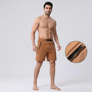 Men's Sporty Stylish Shorts Quick-drying Sports Running Training Shorts Drawstring Closure Front Elastic Polyester/Cotton DDP - Product Image 1