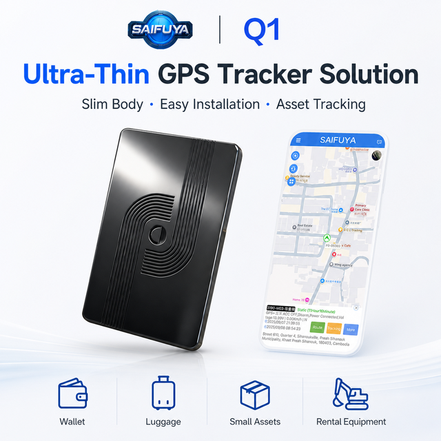 Hot Sale New Ultra-thin Wallet Finder Luggage Card Tracker GPS Tracking Device GSM/WiFi Dashboard Mount Waterproof Android App