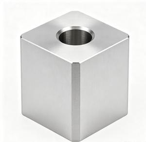 Customized CNC Machined Aluminum Cylinder With Triangular End And Internal Thread <b>Tooling</b> Service - Product Image 2