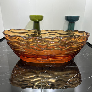 Gran oferta, resina de piedra, cristal colorido, bañera de remojo Artificial, bañera de resina transparente - Product Image 2